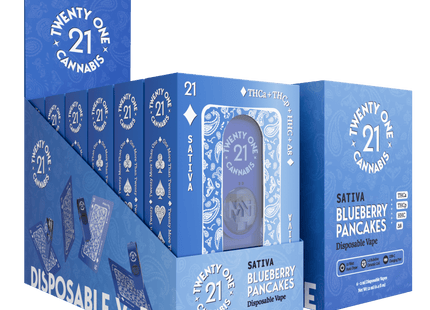 21 CANNABIS USB 2ML DISPOSABLE BLUEBERRY PANCAKES(S) 6PACK