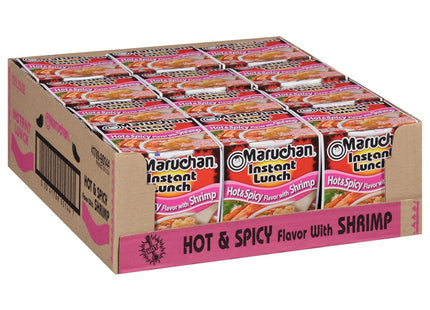 MARUCHAN 2.25oZ INSTANT LUNCH HOT & SPICY SHRIMP FLAVOR 12COUNT