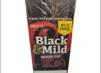 BLACK & MILD  NICE PRICE PLASTIC TIP 25 CIGARS