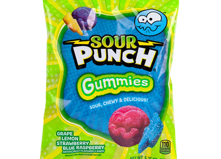 SOUR PUNCH 6.75oZ GUMMIES ASSORTED FLAVORS(G,L,S & B) 1COUNT