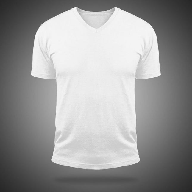 T SHIRT WHITE V NECK 6 PACK