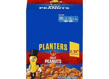PLANTERS 1.75oZ SNACK PRE-PRICED 2 FOR $1.09 HEAT PEANUTS 18PACK