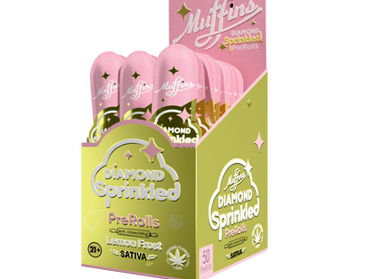 MUFFINS DIAMOND SPRINKLED 1.25G EACH 50 COUNT
