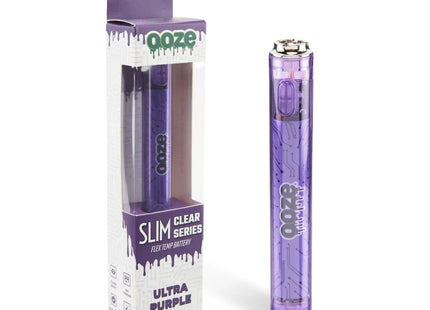 OOZE SLIM CLEAR SERIES 400MAH ULTRA PURPLE 1COUNT
