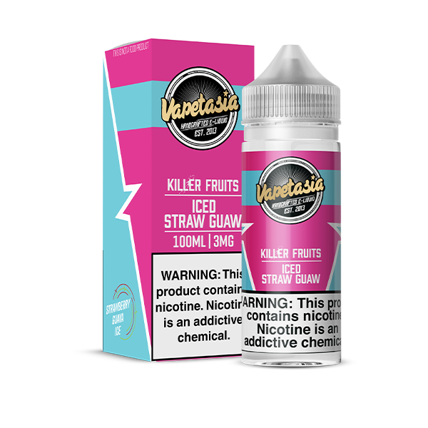 VAPETASIA-100ML/3G- STRAW GUAW