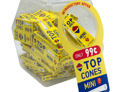 TOP CONES MINI 10 PACK - JAR OF 72 COUNT - PRE-PRICED $0.99