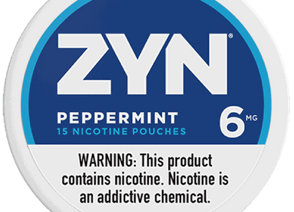 ZYN NICOTINE POUCHES 6MG -  5ROLLS $1 OFF