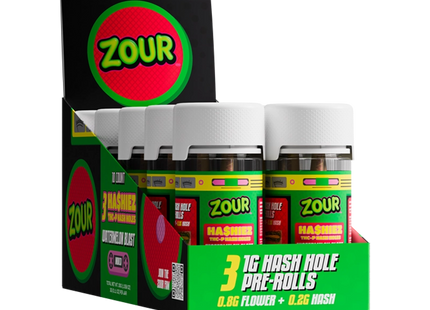 ZOUR HA$HIEZ 3- 1GRAM HASH HOLES  10 JARS