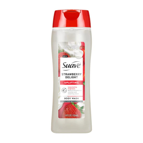 SUAVE BODY WASH STRAWBERRY DELIGHT 18 OZ
