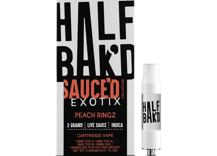 HALF BAK'D EXOTIC SAUC'D 2G CARTRIDGE 5PACK