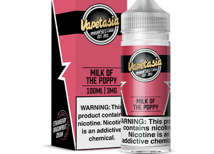 VAPETASIA-100ML/3G-MILK POPPY