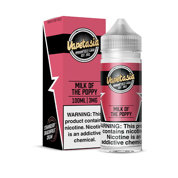 VAPETASIA-100ML/3G-MILK POPPY