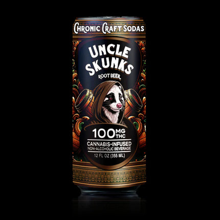 UNCLE SKUNKS 100MG CRAFT SODA 12 FL OZ - ROOT BEER