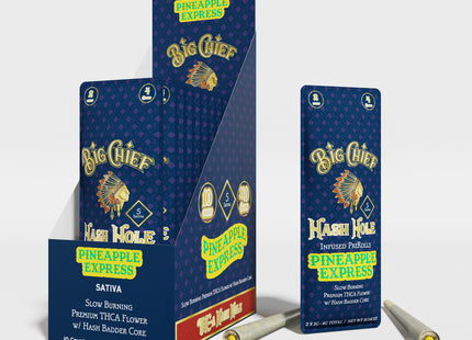BIG CHIEF 2G HASH HOLE 2PK PRE-ROLLS  10PACKS