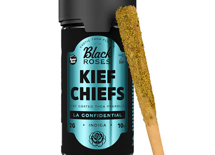 BLACK ROSES 2G KIEF CHIEFS COATED THCA PRE-ROLLS 10COUNT