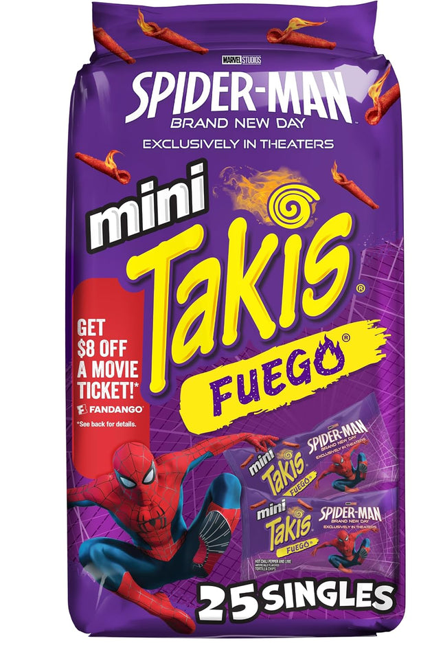 TAKIS 1.2oZ MINI SINGLES FUEGO 25COUNT