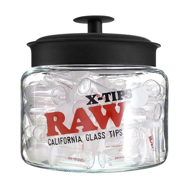 RAW -GLASS SLIM TIPS - 75 COUNT