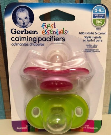 GERBER BABY PACIFIER 2 PK