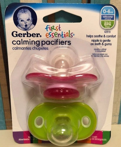 GERBER BABY PACIFIER 2 PK