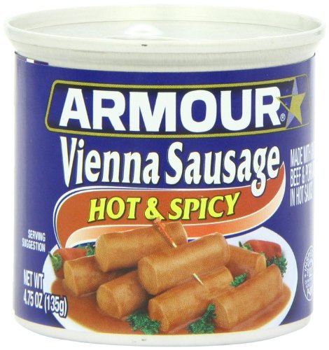 ARMOUR VIENNA 4.6oZ SAUSAGE HOT & SPICY 1COUNT