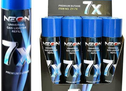 NEON BUTANE GAS 7X - 300 ML - 12 CT
