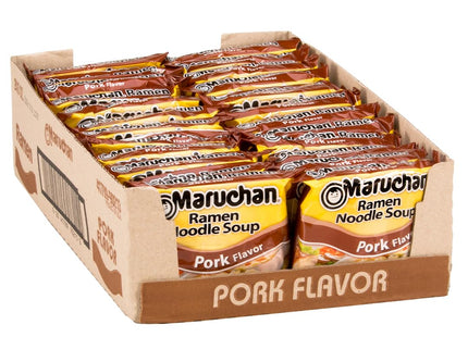 MARUCHAN 3oZ RAMEN NOODLES SOUP PORK FLAVOR 24COUNT