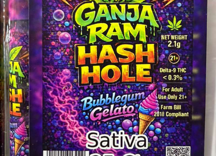 GANJA RAM 2.1G HASH HOLE PRE-ROLL 25 COUNT