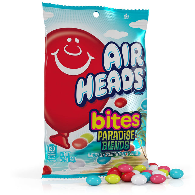 AIR HEADS XTREMES CANDY BITES PARADISE BLENDS 6 OZ