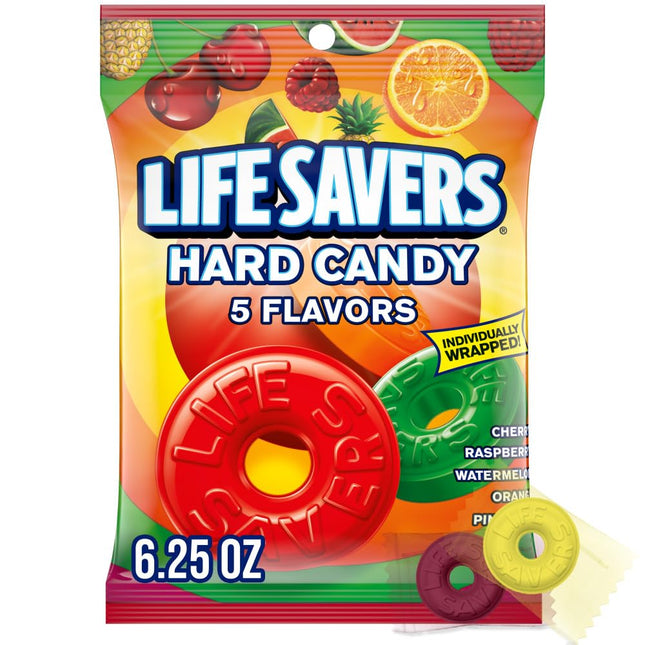 LIFESAVERS 6.25oZ HARD CANDY 5 FLAVORS 1COUNT