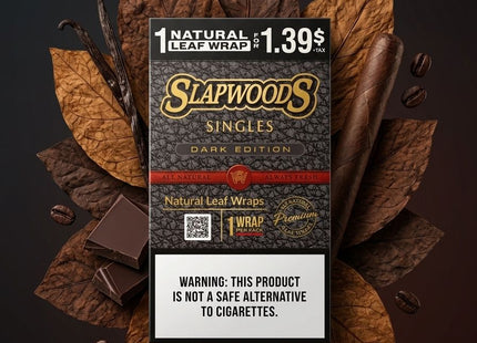SLAPWOODS SINGLES  - 20 PACK PER BOX - PREPRICED 1/$1.39
