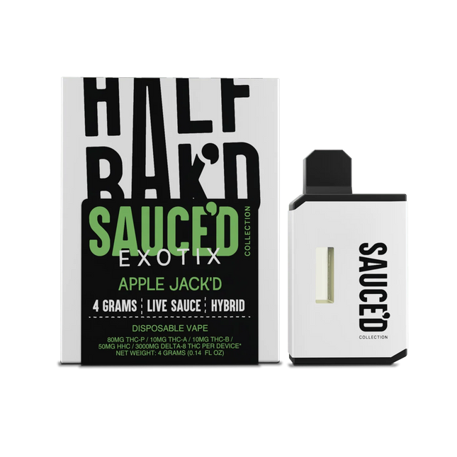 HALF BAK'D 4G EXOTIC SAUCE'D DISPOSABLE 5PACK