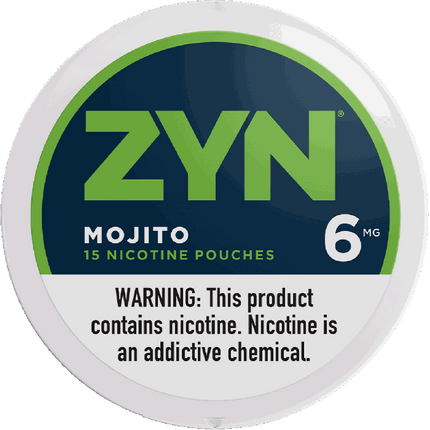 ZYN NICOTINE POUCHES 6MG - MOJITO 5ROLLS