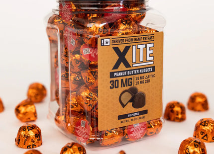 XITE D9 30MG DELTA 9 CHOCOLATES & EDIBLES 70COUNT