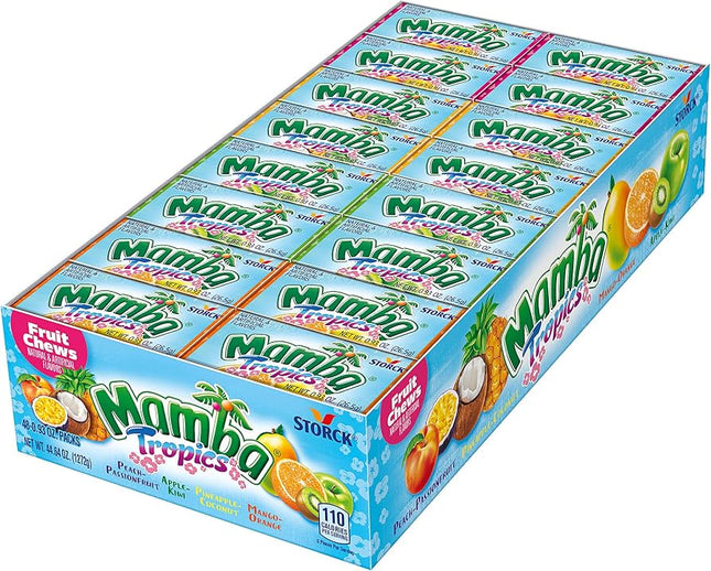MAMBA 0.93oZ FRUIT CHEWS 0.35$ TROPICS 48COUNT