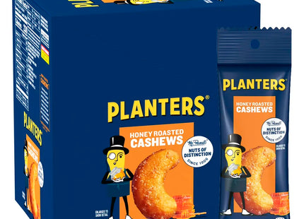 PLANTERS 1.5oZ SNACK HONEY ROASTED CASHEWS 18PACK