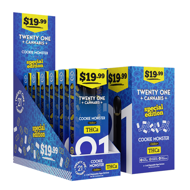 21 2ML DISP COOKIE MONSTER 6PK