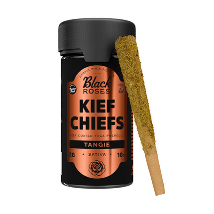 Black Roses Kief Chiefs Coated THCA Pre-Rolls | (10ct) 20g Tangie – Sativa