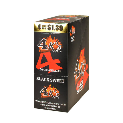 4K'S CIGAR BLACK SWEET 15PK