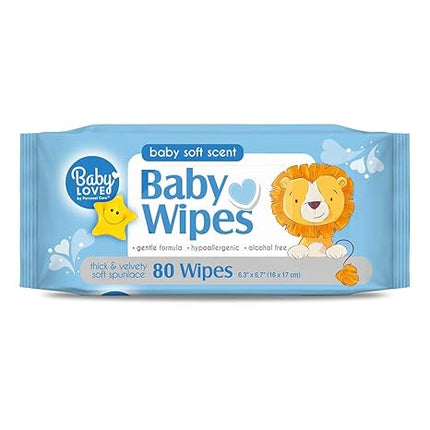 BABY LOVE BABY WIPES 80 CT
