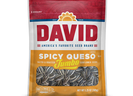 DAVID SUNFLOWER SPICY QUESO 5.25 OZ