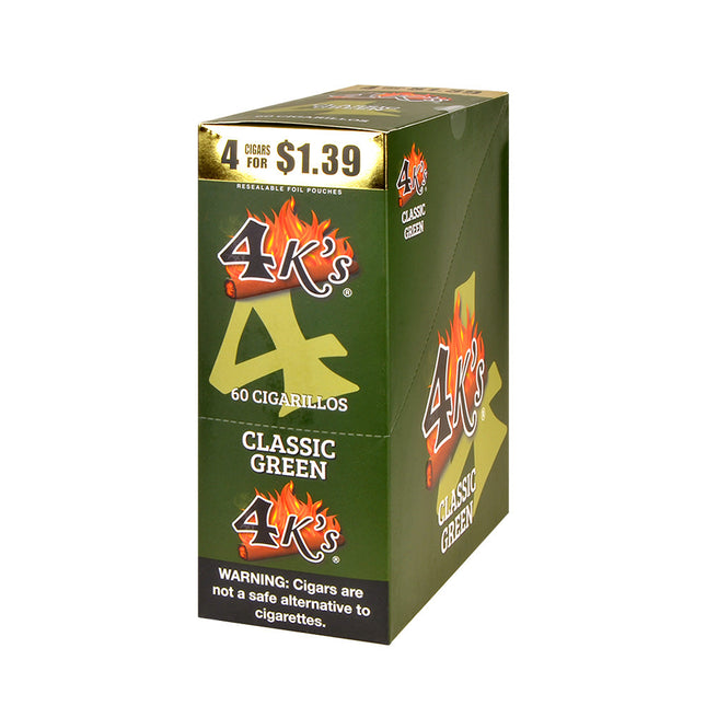 4K'S CIGAR CLASSIC GREEN 15PK