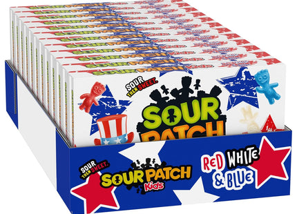 SOUR PATCH KIDS 3.08oZ THEATER BOX RED WHITE & BLUE 12COUNT