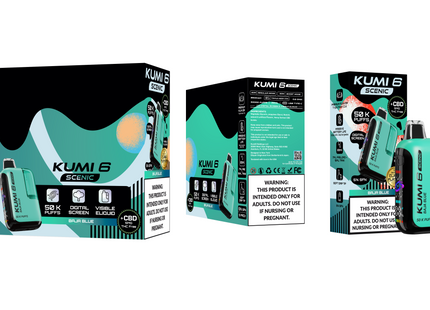KUMI 6 SCENIC + CBD 50K PUFF 22ML DISPOSABLE 5PACK