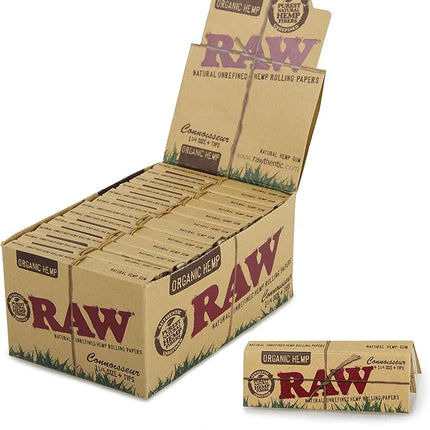 RAW CONNOSEUR 1 1/4 + TIPS