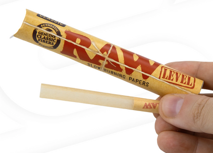 RAW CLASSIC LEVEL 6PK CONES 24PACKS