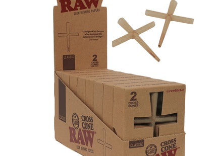RAW CLASSIC CROSS CONE 8PK