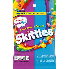SKITTLES 7.2oZ CANDIES WILD BERRY + TROPICAL(FLAVOR MASH-UPS)1COUNT