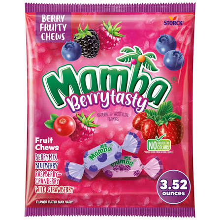 MAMBA 3.52oZ FRUIT CHEWS BERRY TASTY 1COUNT