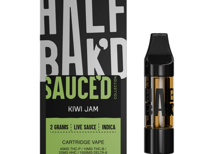 HALF BAK'D LIVE RESIN THC-P 2G CARTRIDGES 5 PACK