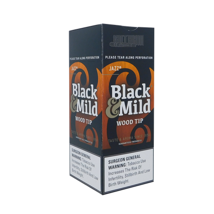 BLACK & MILD JAZZ WOOD TIP 25PK